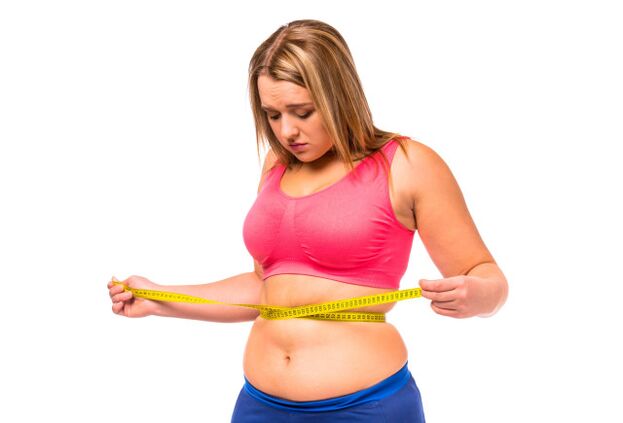 A fast diet does not eliminate the girl's body fat