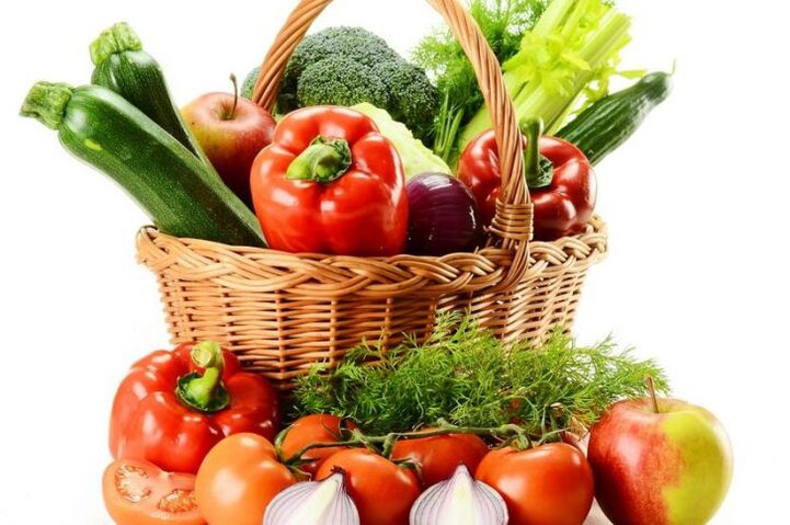 Vegetable basket for 6 petal diet
